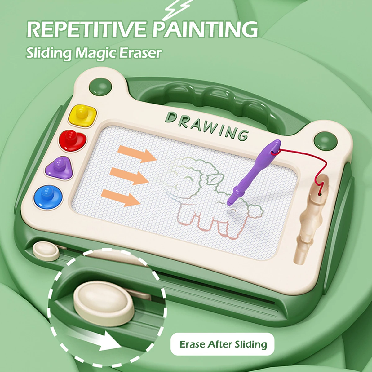 Tavolo da disegno magnetico a colori per bambini Tavolo da disegno per bambini Tavolo da disegno per ragazzi e ragazze Giocattolo Graffiti Board Regali di Natale