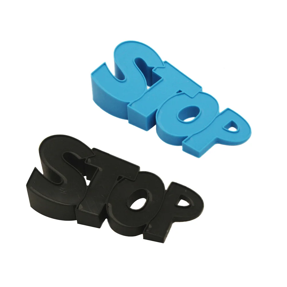 2 szt. Silikonowy Stoper do Drzwi Wiatroodporny Zapobiegający Zamykaniu z Efektem Przyssawki, Styl Litery, Ochraniacz na Drzwi do Bezpieczeństwa Domu