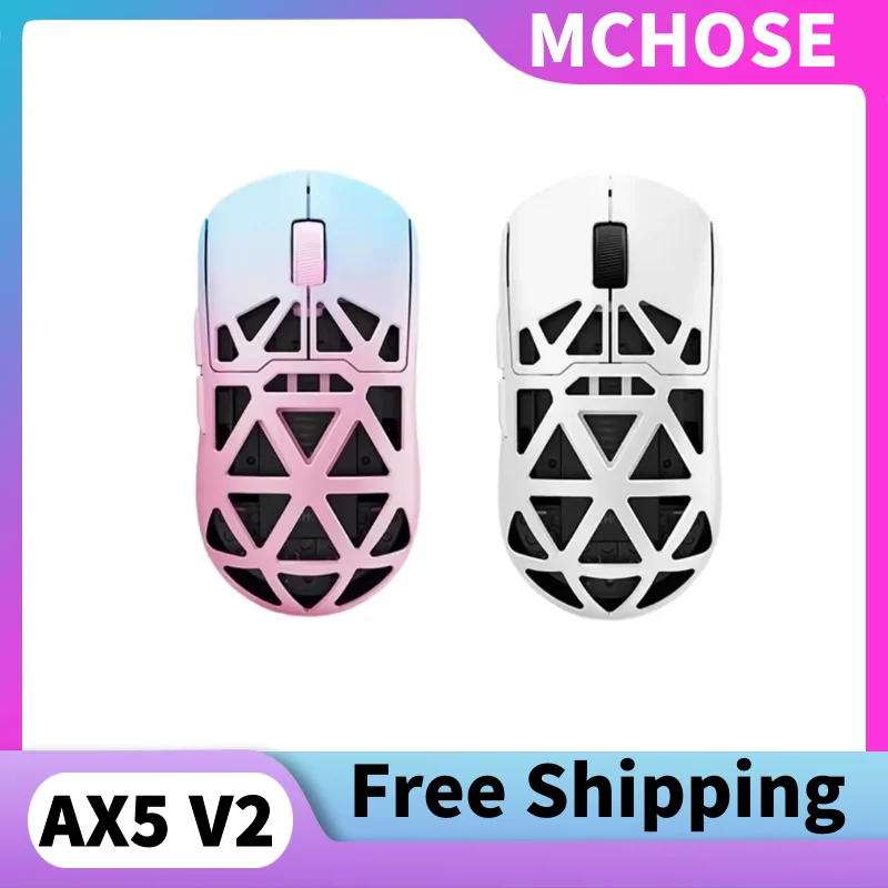 

MCHOSE AX5 V2 Magnesium Alloy Wireless Lightweight Mouse PAW3950 30KDPI Wired/wireless/Bluetooth Three-mode Connect The Mouse