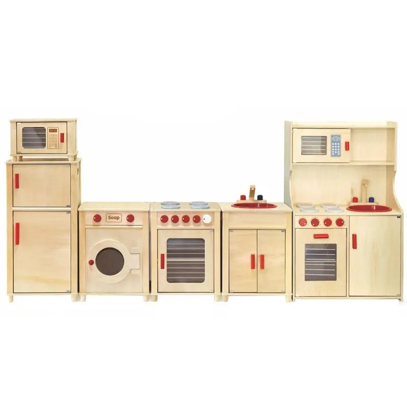 Kindergarten operation area Simulation kitchen Combination cabinet Children's fun kitchen Playing house Interactive locker table