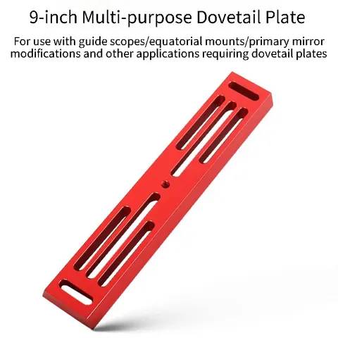 1PC 9인치(228mm) 다기능 가이드 미러 도브테일 플레이트(도브테일 슬롯 포함) 천문 망원경 액세서리