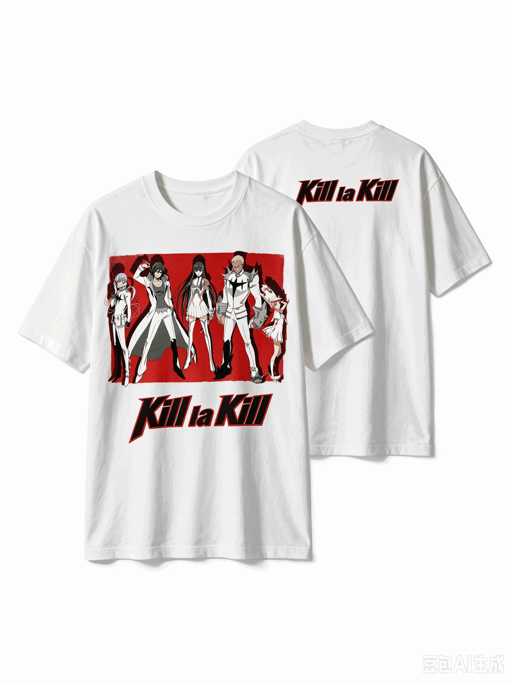 2026 Hot Sale Kill La Kill Anime T-shirt Y2K Men Women Summer Short Sleeve O-Neck Cotton Loose Streetwear Casual Round T-shirt