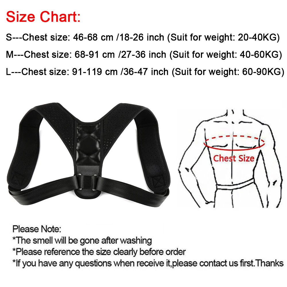 Back Posture Correction Belt Hunchback Prevention Correction of Sitting Posture Unisex Breathable Body Shaping for Men and Women