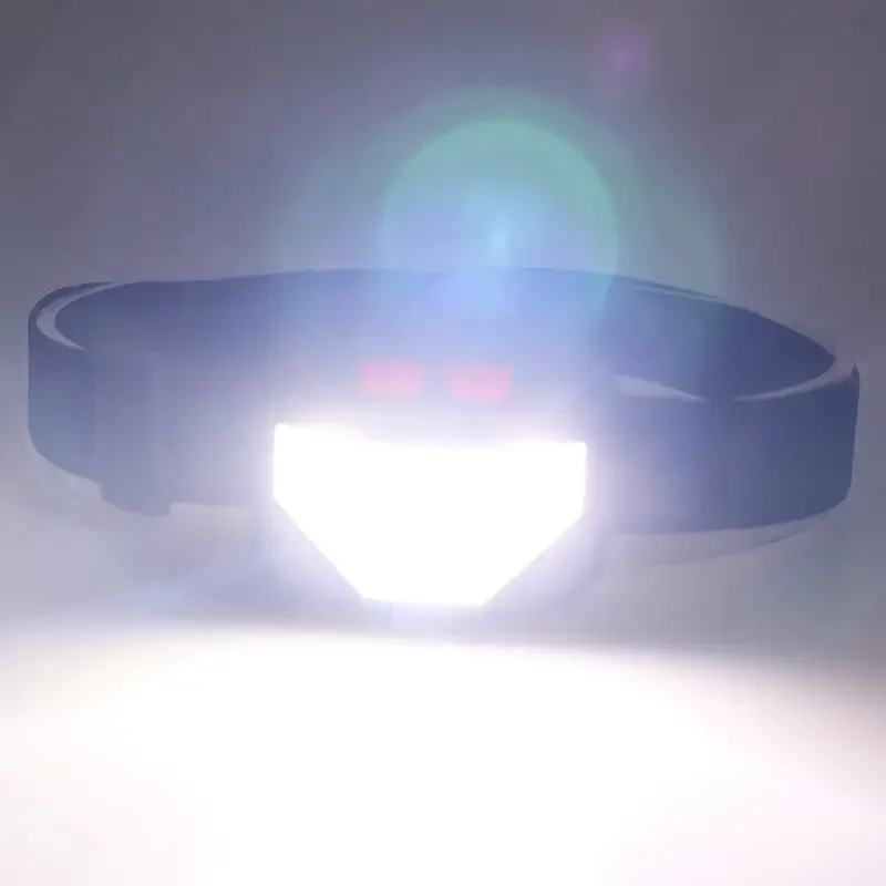 Drop Shipping USB Rechargeable Portable Mini Headlamp Torch Flashlight Fishing Head lamp headlight + Have Built in Battery