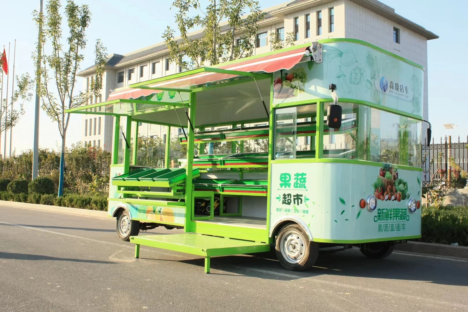 Custom Best-selling Outdoor Franchised Dining Car, Mobile Fast Food Trailers, Fruit And Vegetable Food Trucks Chinese Factory