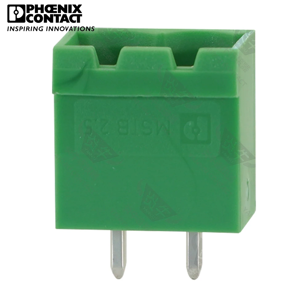 5.0mm Original Genuine Phoenix Contact Connector PCB Pluggable PLUG-IN Terminal Block 2 Pin MSTBVA 2.5 G 5.0 1755516 12A 320V