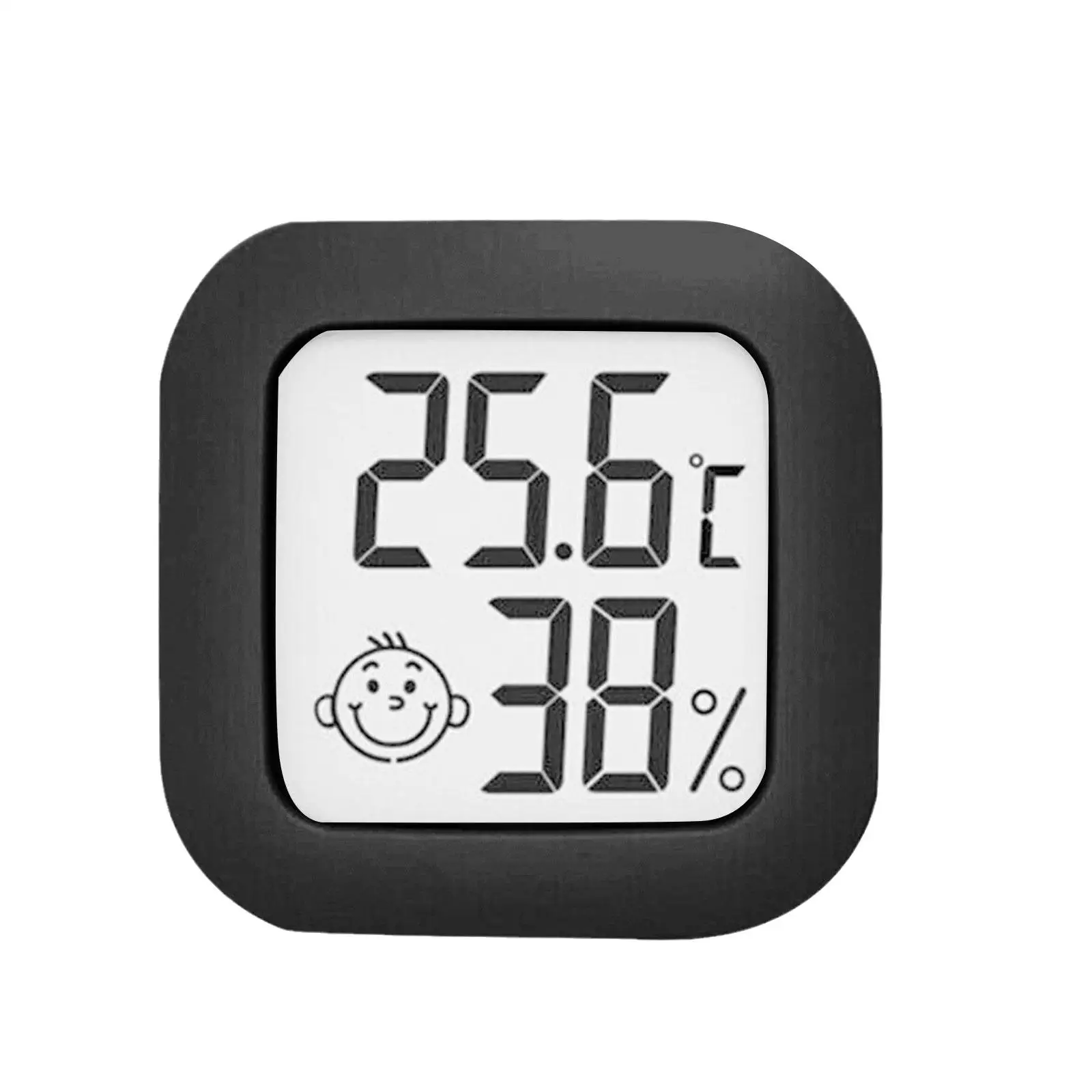 Black Thermo Hygrometer VKS-60 Infant Room LCD Thermo And Monitoring Environmental Monitoring Hygrometer Infant F7B7