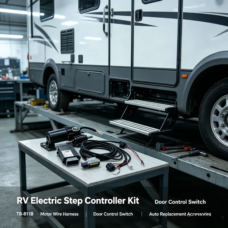 RV Electric Step Controller TB-811B Motor Wire Harness Kit Door Control Switch Auto Replacement Accessories