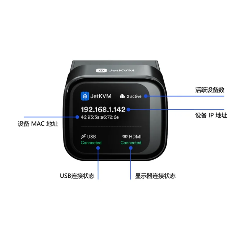 JetKVM IP-KVM Open Source Remote Management Desktop Control Device Supports Mac/Windows/Linux etc