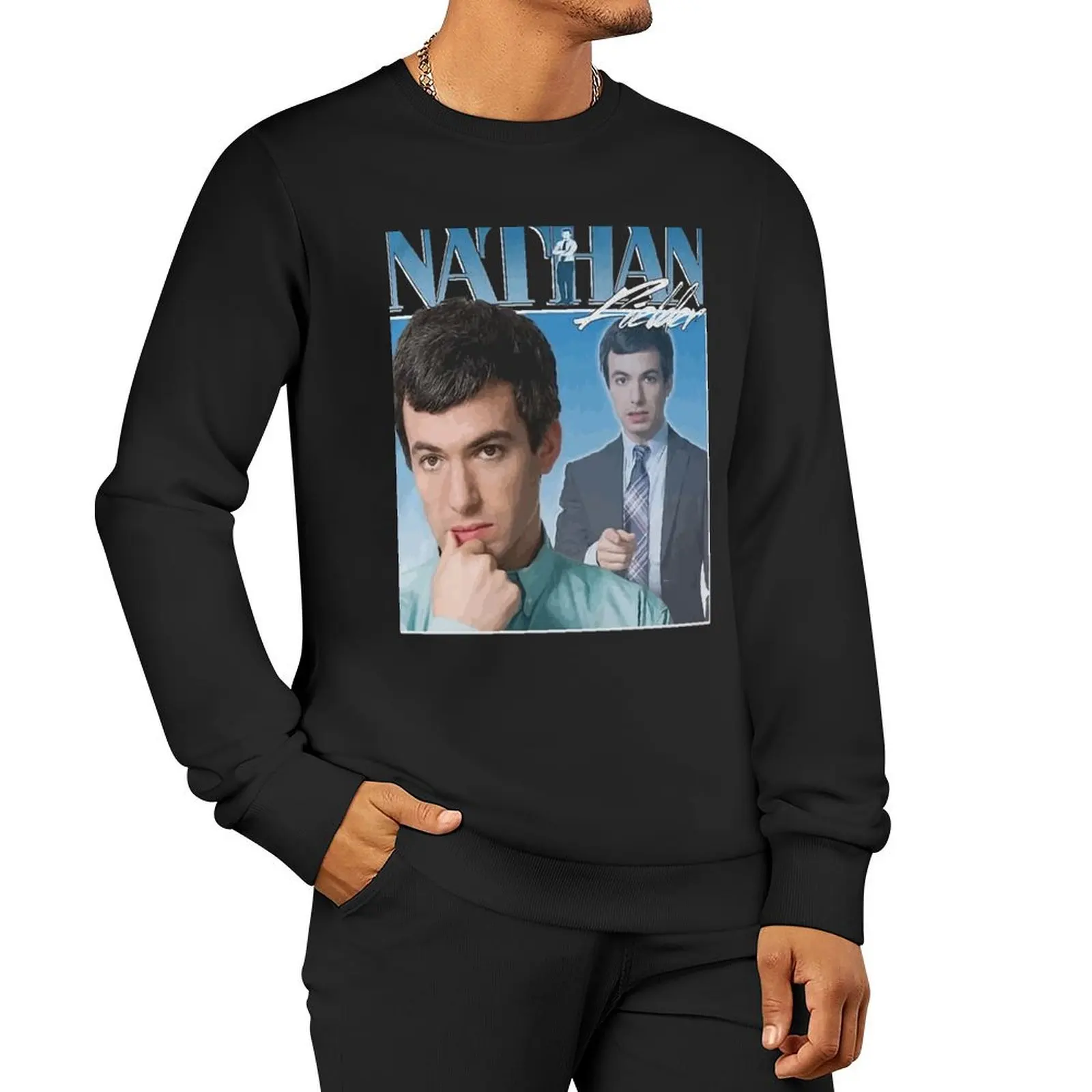 

Nathan Fielder 90s Vintage Sweatshirt tracksuits men's sweat-shirt set sweatshirts