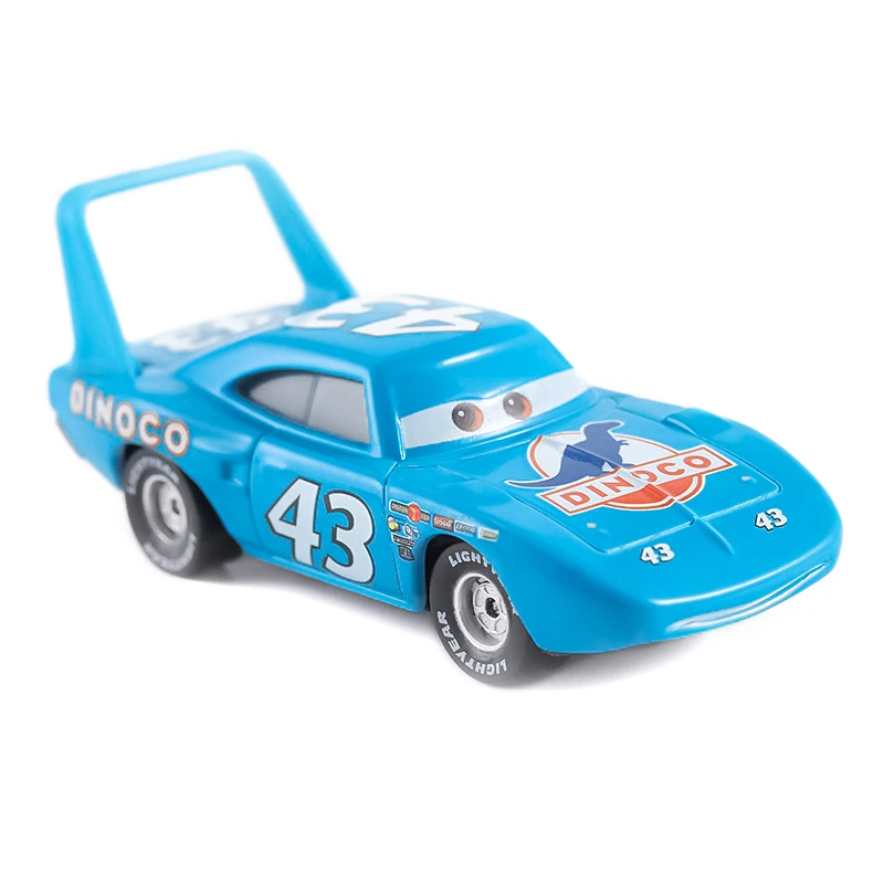 Anime Disney Cars Sally Racing Ramone Action Figure Lightning McQueen Sheriff 1:55 modello in lega giocattoli per bambini regalo di natale