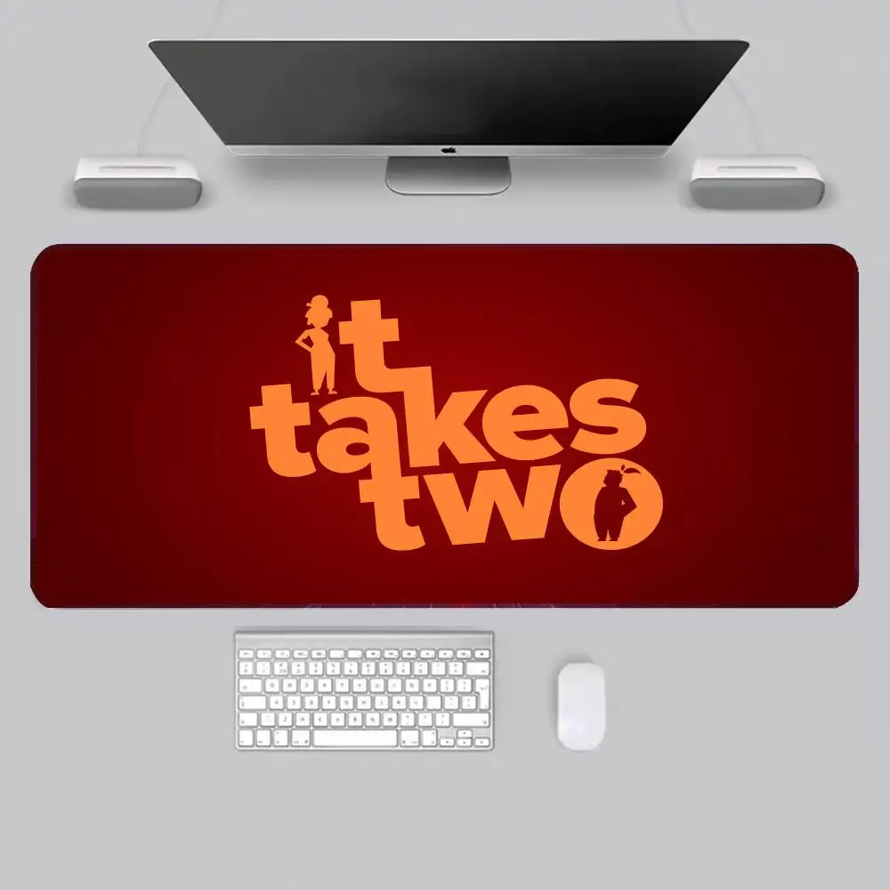 it takes two Mouse Pad Gamers Anime game XXL Home HD Computer Desk Mats Office SuppliesDesktop 70X30 90x40