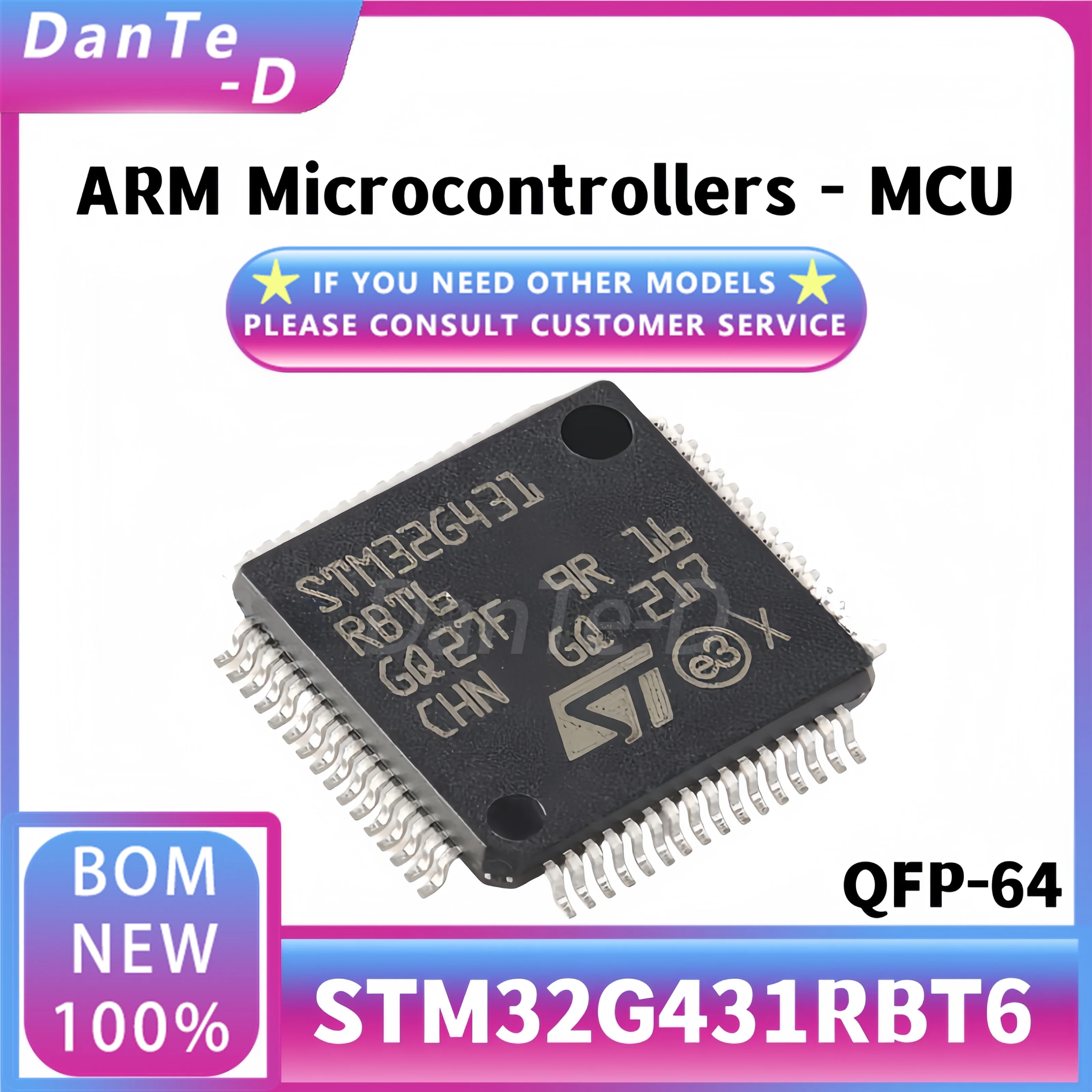 STM32G431RBT6 LQFP-64 ARM Cortex-M4 32-bit microcontroller IC original authentic