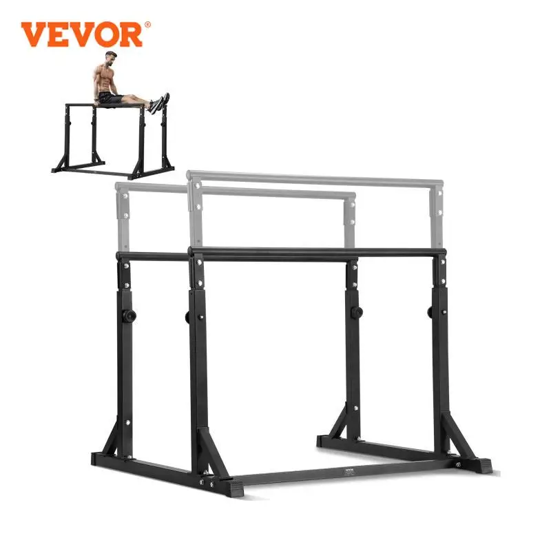 محطة حامل VEVOR-Dip مع قضبان متوازية بارتفاع قابل للتعديل ، تدريب القوة ، المنزل ، الخدمة الشاقة ، السعة ، سعة صالة الألعاب الرياضية: رطل