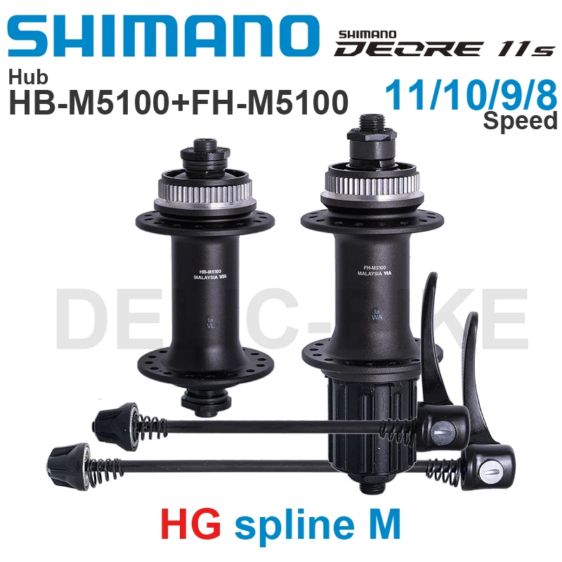 

SHIMANO DEORE M5130 Ступица передняя HB-M5100 Задняя FREEHUB FH-M5100 HG spline M 8 9 10 11 скоростей Быстросъемные оригинальные детали