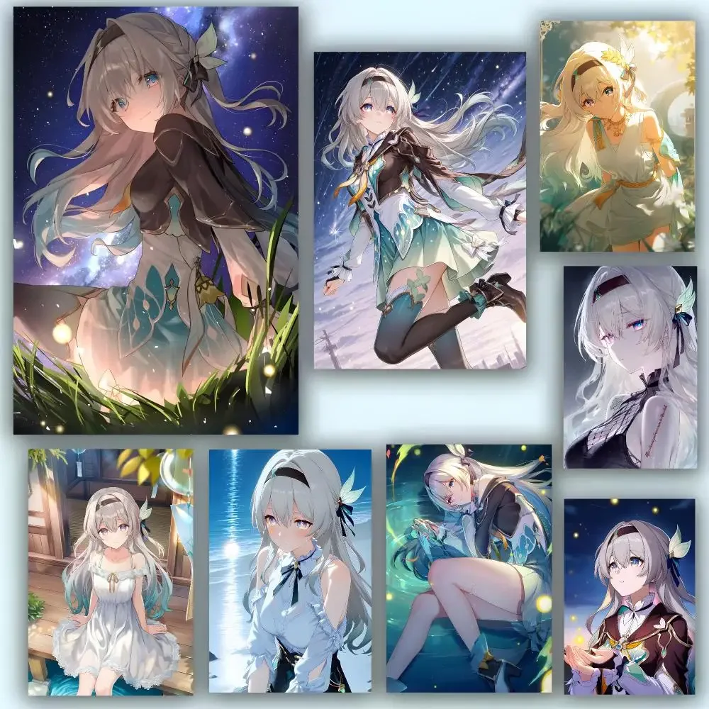 game character S-Star Rail Firefly Poster Fashion Art Removable Wall Poster Home Accent for Bedroom & Dorm