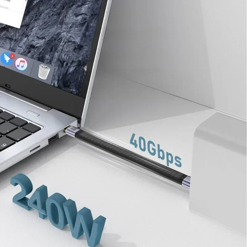 

Быстрая зарядка 5А, PD 240 Вт, Thunderbolt 3, USB 4.0 Gen3, кабель для передачи данных 40 Гбит/с, кабель 8K–60 Гц, кабель USB C — Type C, USB Tipo C