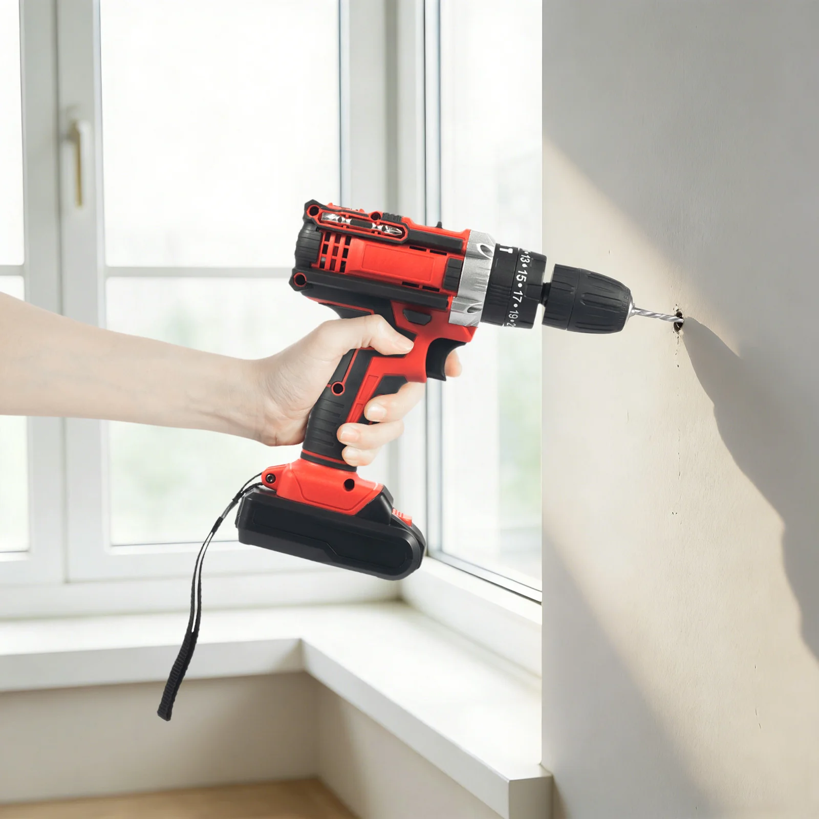 Cordless Cordless Electric Drill Driver Set 28N·m 2‑Speed 25+3 Torque with Battery 24Pcs Drill Bits Storage Box for Home DIY - Aliexpress Deal