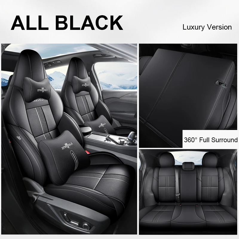 Custom Fit Auto Accessoires Stoelhoezen Full Set Kunstleer Voor Lynk & Co 01 Ev 2021-2024 Met Voor-En Achterste Rij Fullset
