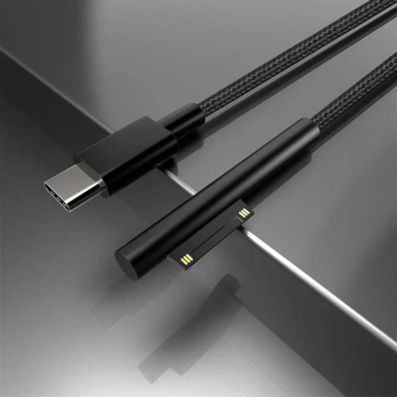 Tipo-c fêmea para Microsoft Surface PD Conector para Microsoft Surface 3 4 5 6 Go Conector USB C Adapt