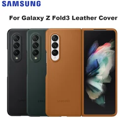 For Samsung Galaxy Z Fold3 Leather Cove For Galaxy Z Fold3 5G Leather Cover Galaxy Z Fold3 5G Half-wrapped Case