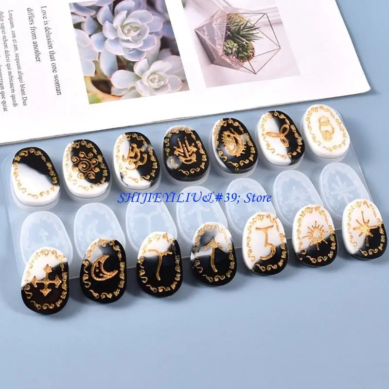 E21F DIY Personlized Jewelry Pendant Keychain Handicrafts Necklace Resin Casting Mold