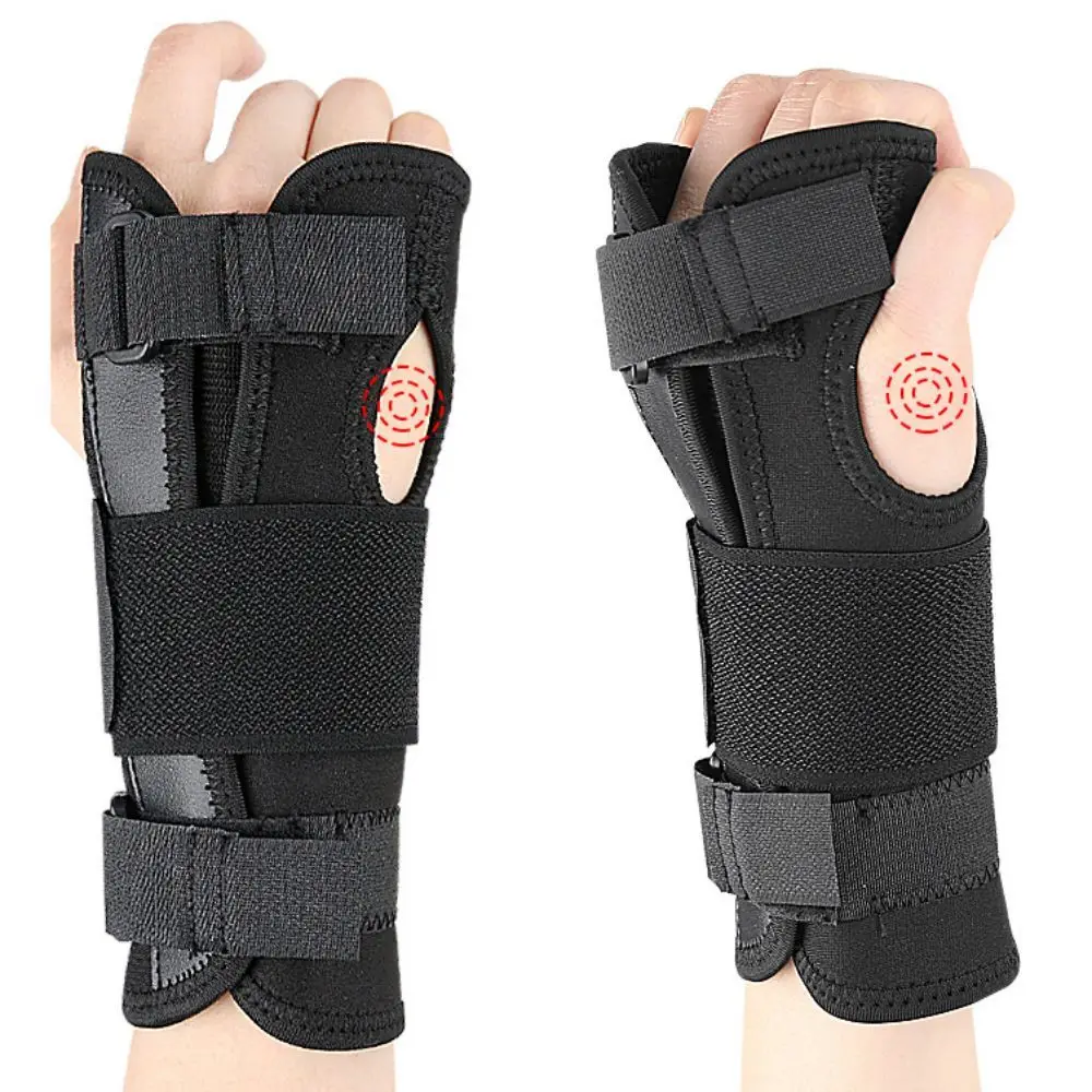 Compression Thumb Wrist Brace Protector Sprain Prevent Wrist Support Splint Leather Chloroprene Rubber Wrist Support Protector