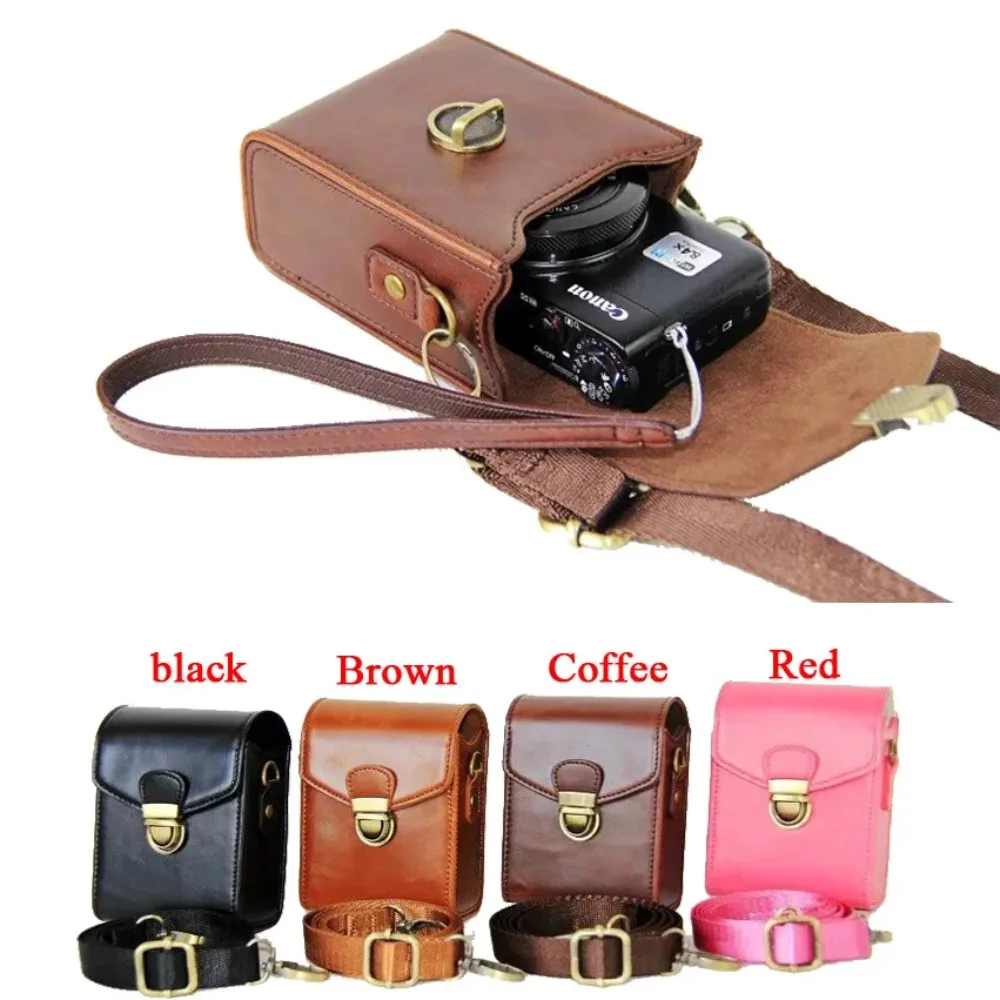 PU Leather Camera Case For Canon G9X G7X G7X II SX710 SX700 SX720 S95 S90 SX260 SX240 SX275 S90 S120 S110 SX610 SX400 SX410
