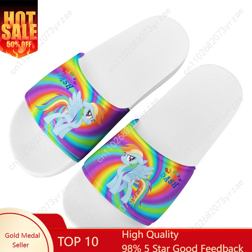 

Rainbow Dash Slippers Man Woman Blue Home Slipper My Little Pony Friendship Is Magic Fashion Custom Water Shoe Cosplay Footwear