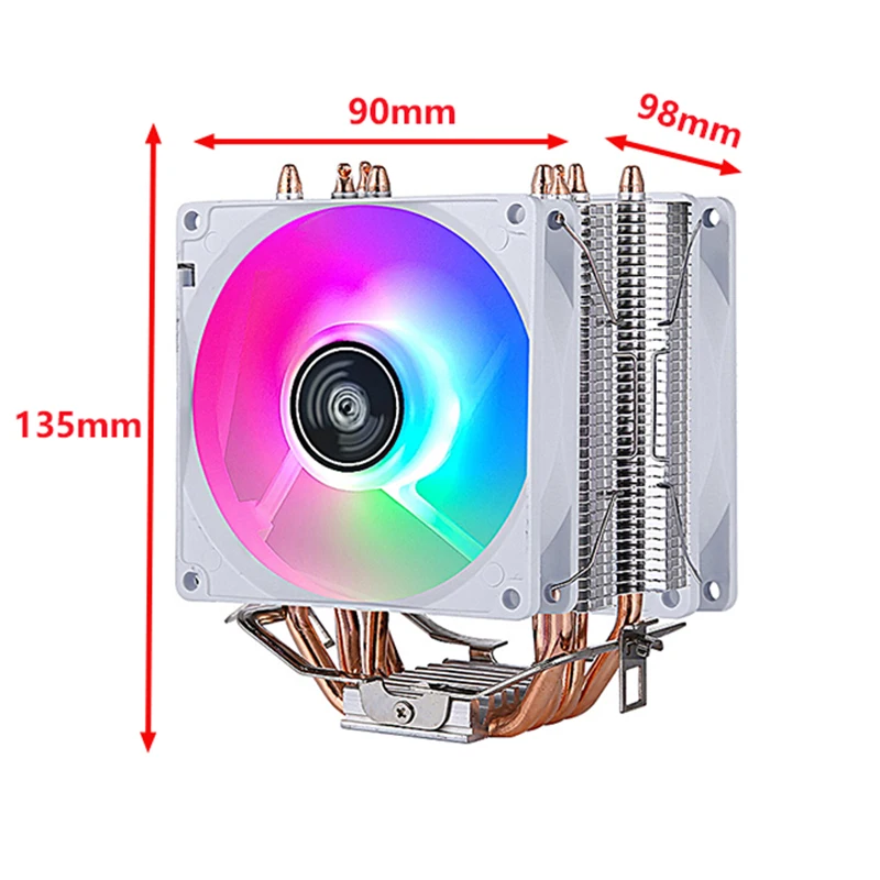 Imagem -04 - Processador Refrigerador de Computador Heat Pipe Ventilador de Refrigeração Cpu Refrigerado a ar Instalando Lga2011 X79 X99 e5 2066 115x1200 1700 1366 Amd