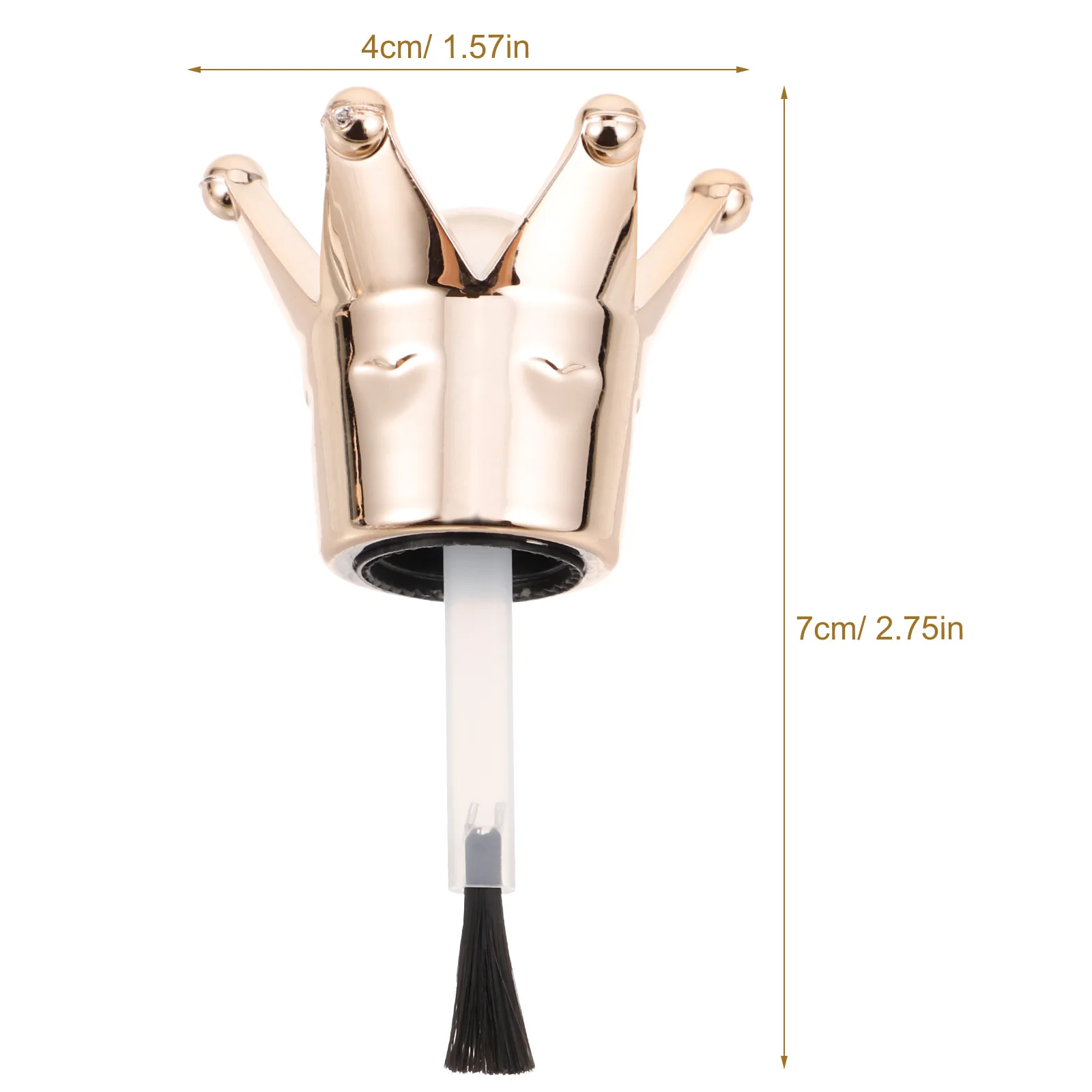 ฝาขวดน้ำยาทาเล็บ 10 ชิ้น แบบเปลี่ยนได้ ดูแลง่าย ดีไซน์รูปมงกุฎ สำหรับใช้ในบ้านและร้านทำเล็บ