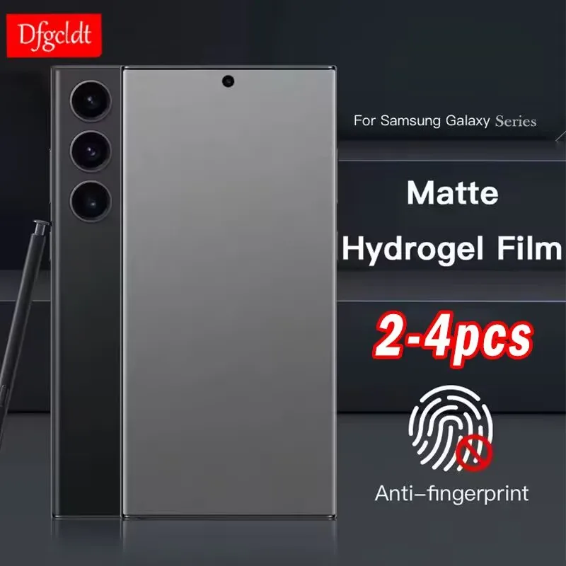 

2-4Piece Soft Silicone Matte Hydrogel Film For Samsung Galaxy S25 S24 S23 S22 S21 S20 FE Note 20 Ultra 10 Plus Screen Protectors