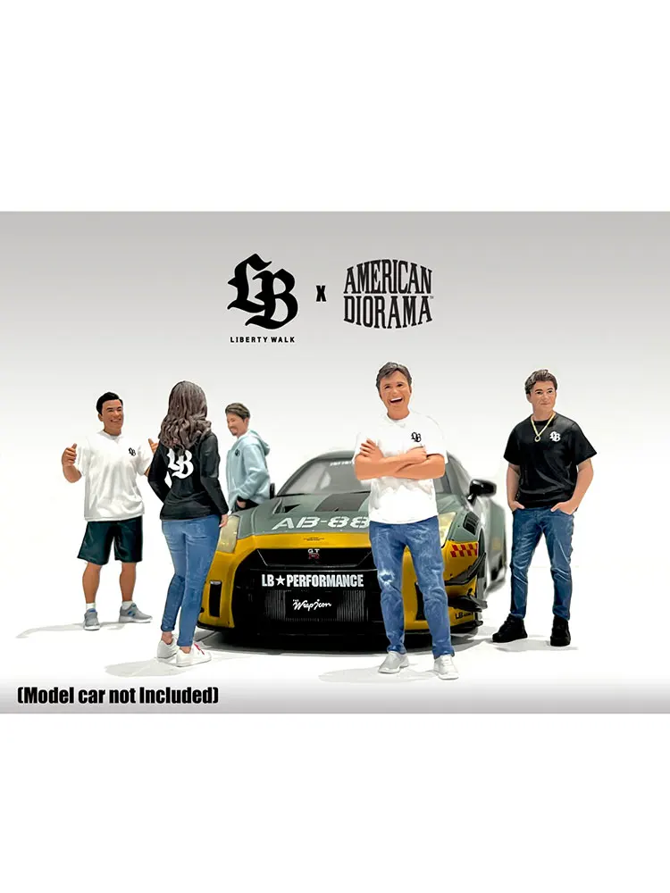 American Diorama 1:18 LB Team Liberty Walk Collection of alloy figure car decoration gift