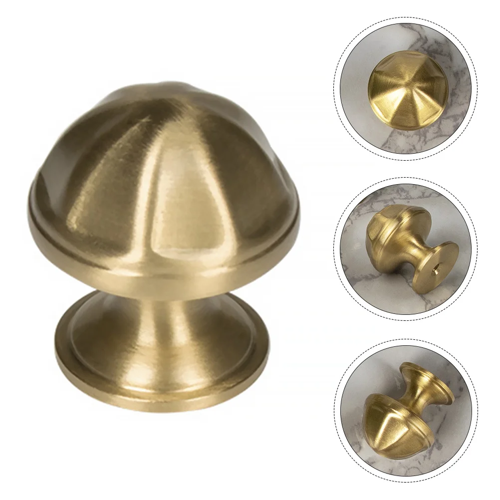 

Copper Octagonal Single Hole Cabinet Knob Furniture Handle Drawer Pull Door Hardware Wardrobe Closet Cupboard Knobs Home