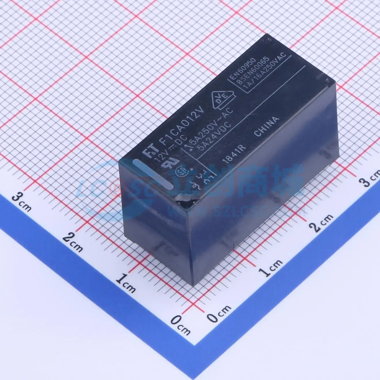 5pcs FTR-F1CA012V 12V DIP 29x12.8mm DPDT Power Relay PCB Electronic Switch