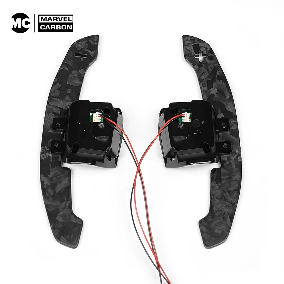MC Fif For VW Golf 6 GTI CC MK6 Scirocco Carbon Fiber Steering Wheel Magnetic Shift Paddle Magnetic Attraction Function