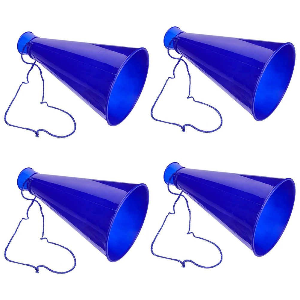 4 Pcs Cheering Horn Playthings Megaphone Party Favor Megaphones Game Toys Plastic