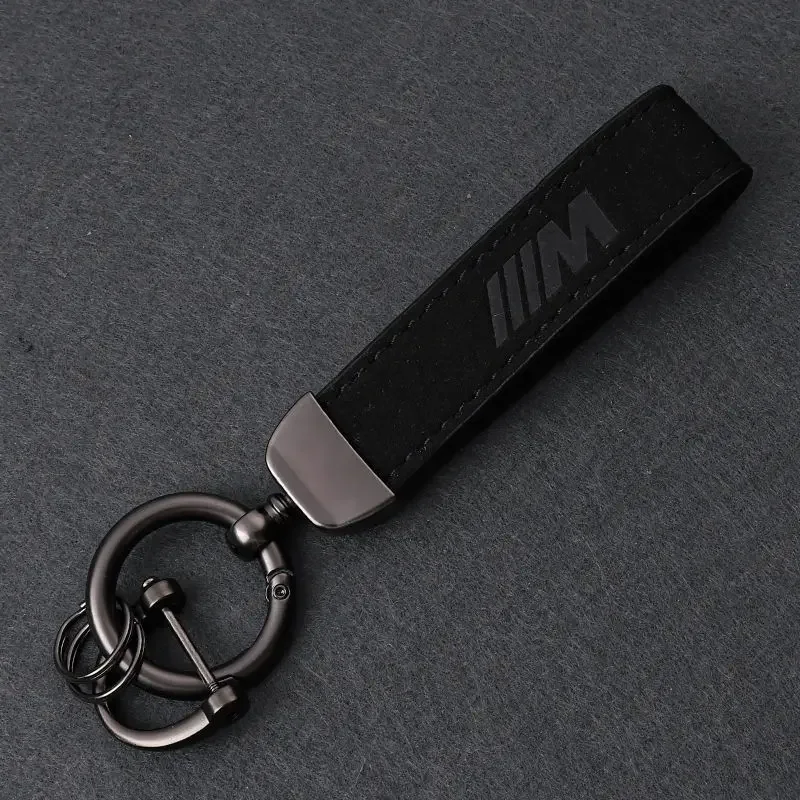 Leather Car Keychain Lanyard Key Ring Buckle for BMW M Power G01 G03 G11 Z3 Z4 G30 X1 X4 X3 X5 X6 E46 E39 E60 F10 F46 Logo Decor