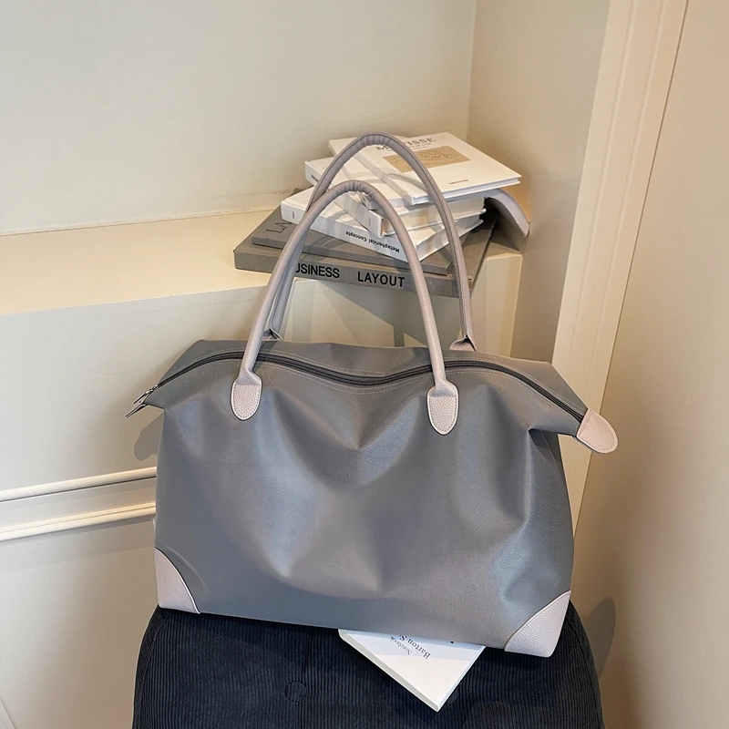 

Большая водонепроницаемая дорожная сумка для женщин, модная сумка для коротких поездок, удобная ручная сумка-тоут для мужчин