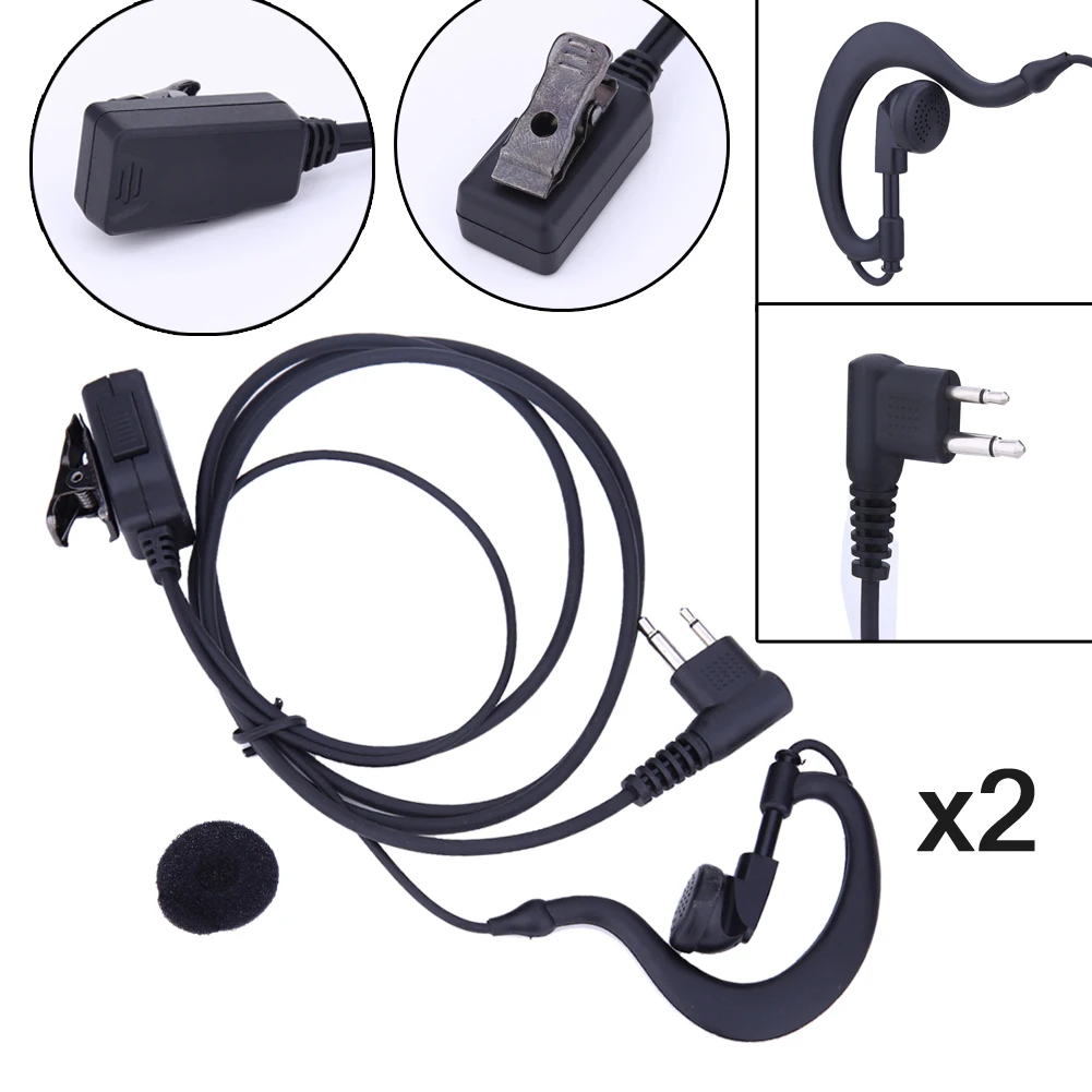 2-Pin Walkie Talkie Earpiece Headset Multifunctional Earphone Walkie Talkie Headset Privacy Accessories for Motorola CB Radio