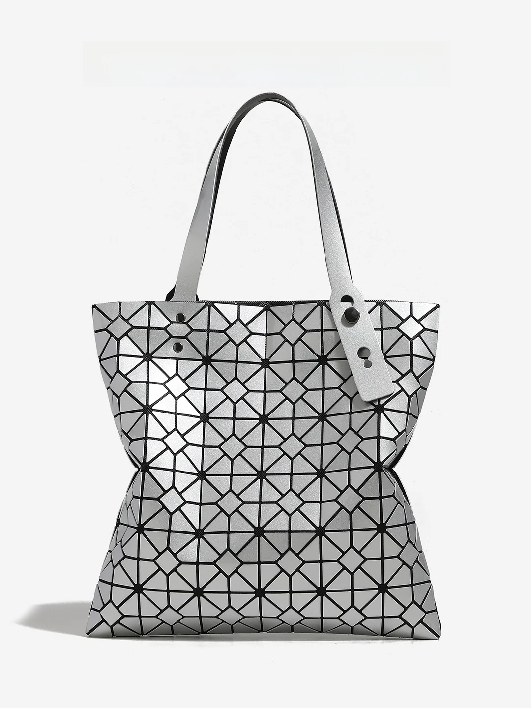 CharlieKitty Large Handbag Women's Bag 2026 New Style Macaron Soft Handle Square Shape TPU Material Geometric Pattern