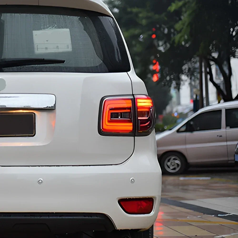Модернизированные автомобильные задние фонари в сборе для Nissan Patrol Y62 2012-2018, светодиодные задние фонари, мигающие задние фонари, аксессуары