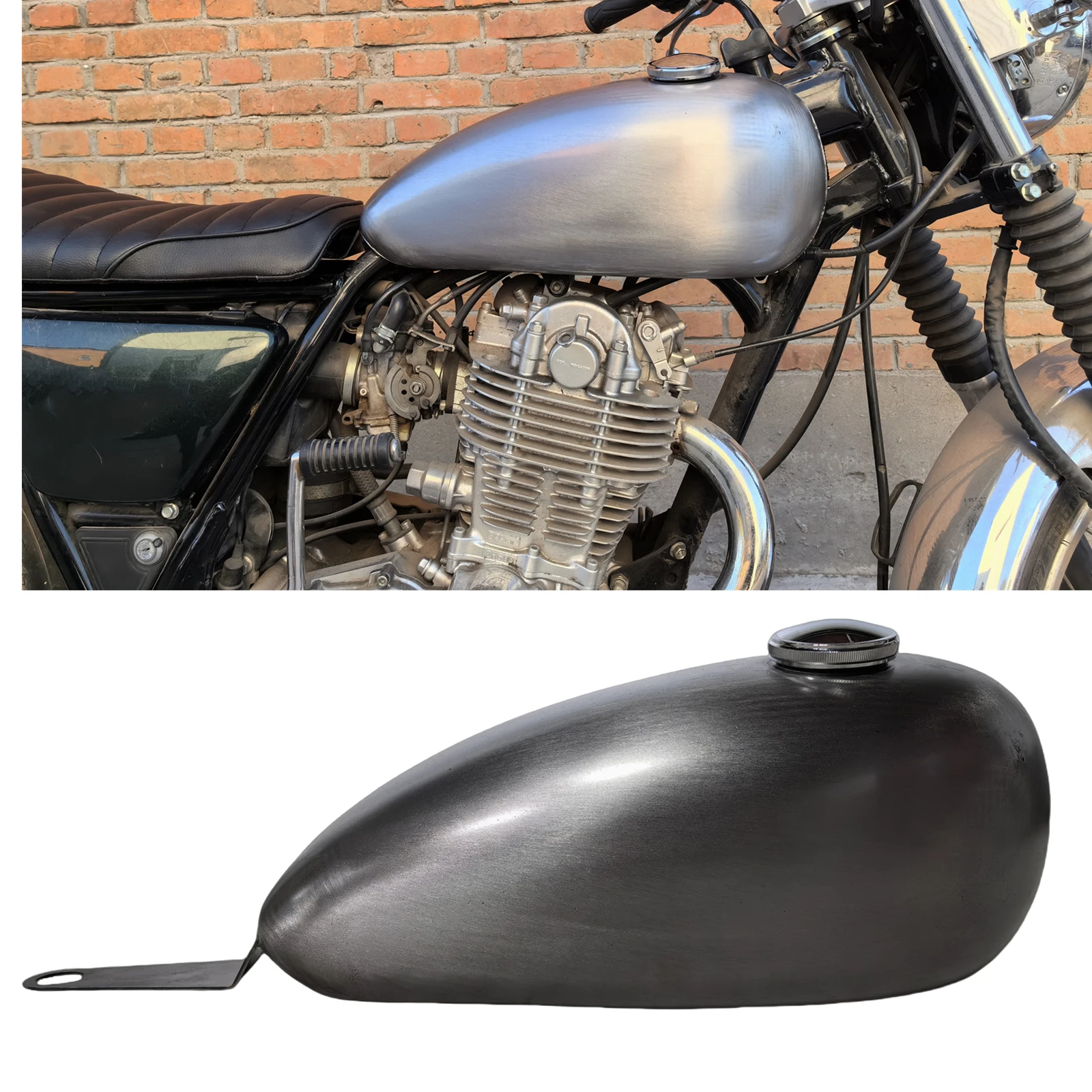 

For Yamaha SR400 500 9L Motorcycle Petrol Gas Fuel Tank