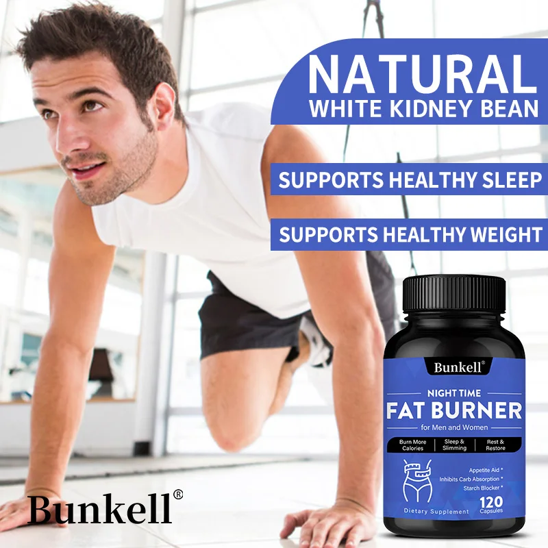 

Night Time Fat Burner Capsules - Sleep Aid Weight Management Thermogenic Fat Burn Metabolism Booster Appetite Suppressant Detox