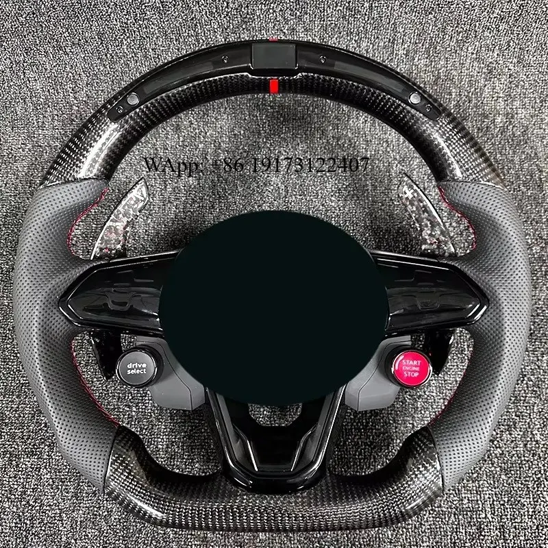 

Part Racing Carbon Fiber Steering Wheel Cover Car Steering Wheel Lock Steering Wheel Gamepad for Polo
