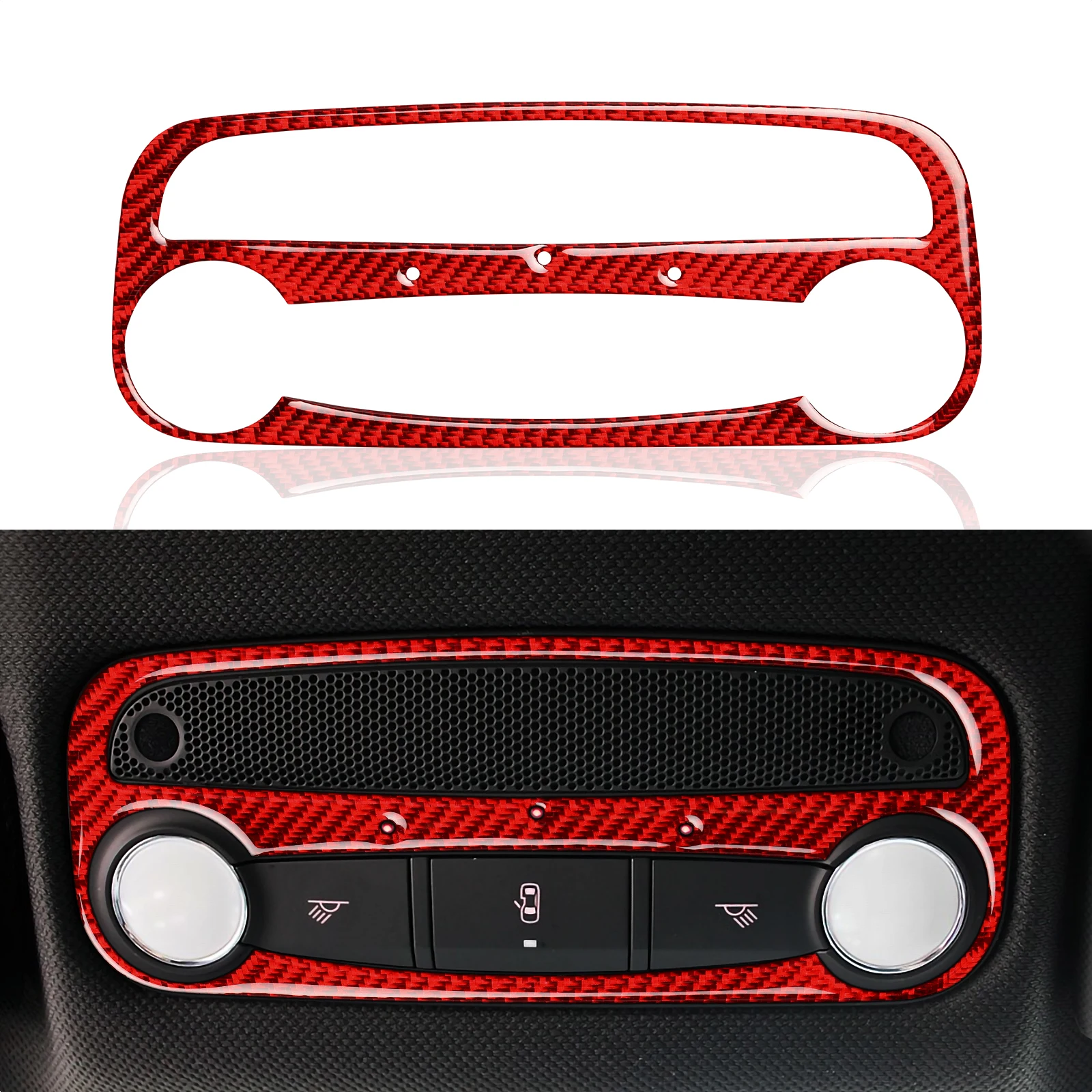 

For Audi TT 2008-2014 8n 8J MK123 Accessories Car Reading Light Panel Decals Carbon Fiber Trim Stickers