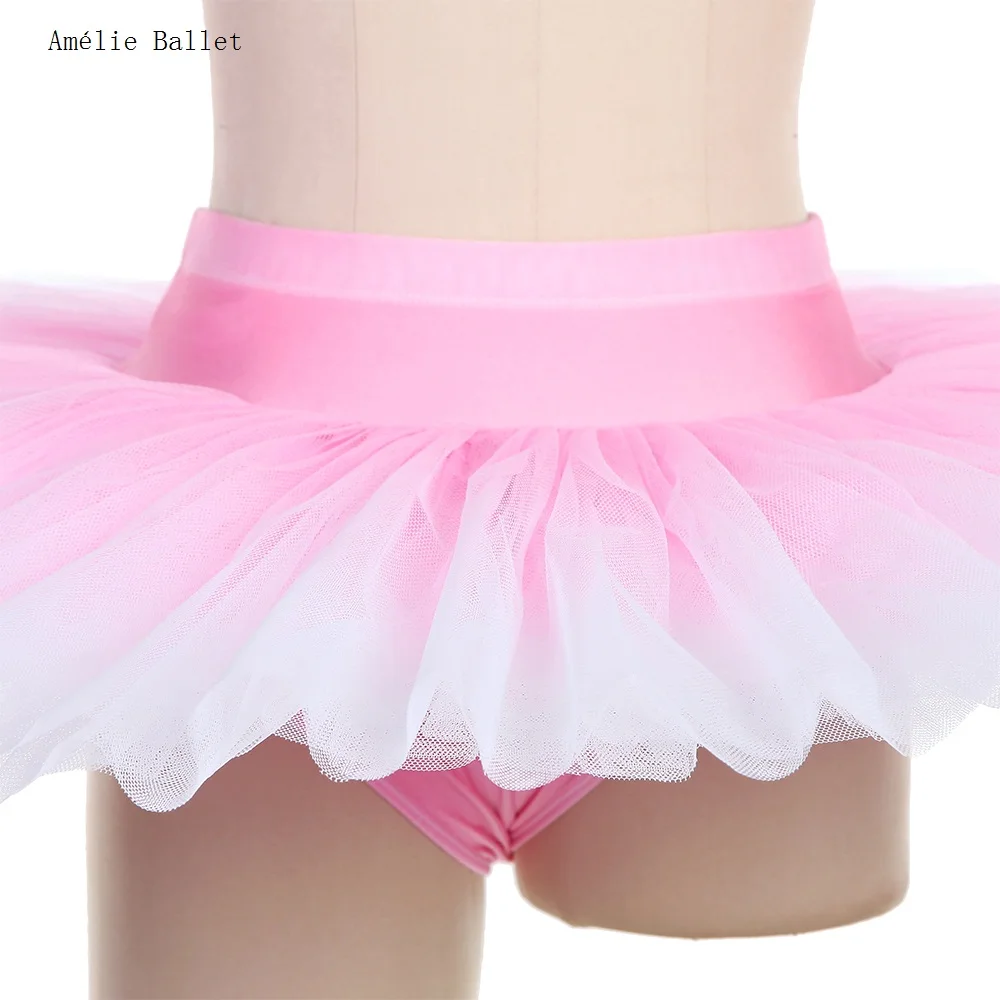 

BLL536 Юбка-пачка для девочек и женщин, розовая, предпрофессиональная балетная пачка с эффектом омбре, балетная пачка для тренировок, 13 цветов