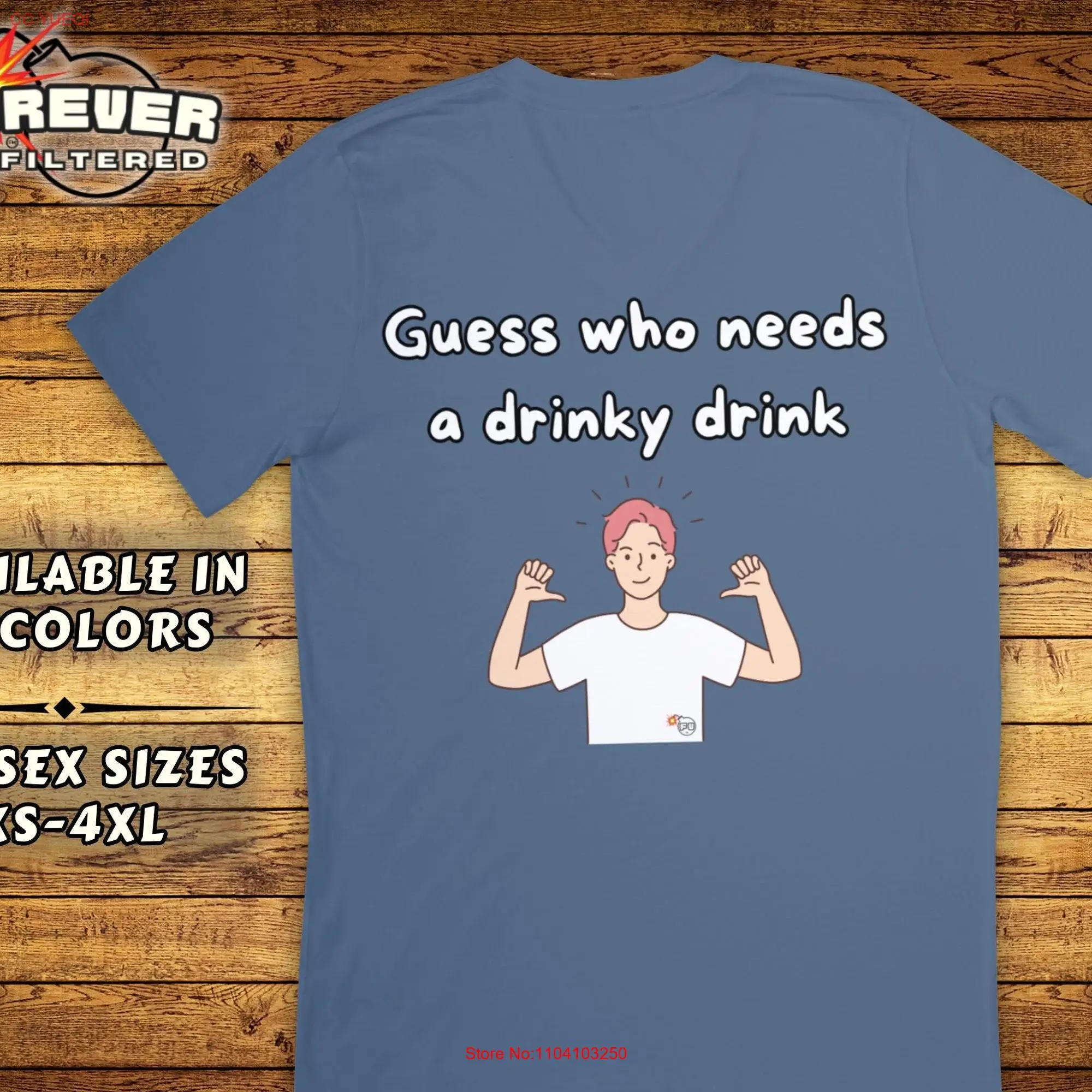 Забавная футболка Drinky Drink Him, уникальная для папы или парня, пива с длинными или короткими рукавами