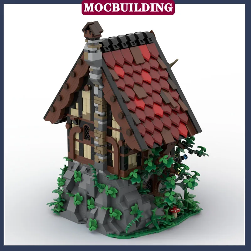 MOC Castle Workshop Model Assembly Building Block Base Laboratory Library Collection Series Toy Gifts