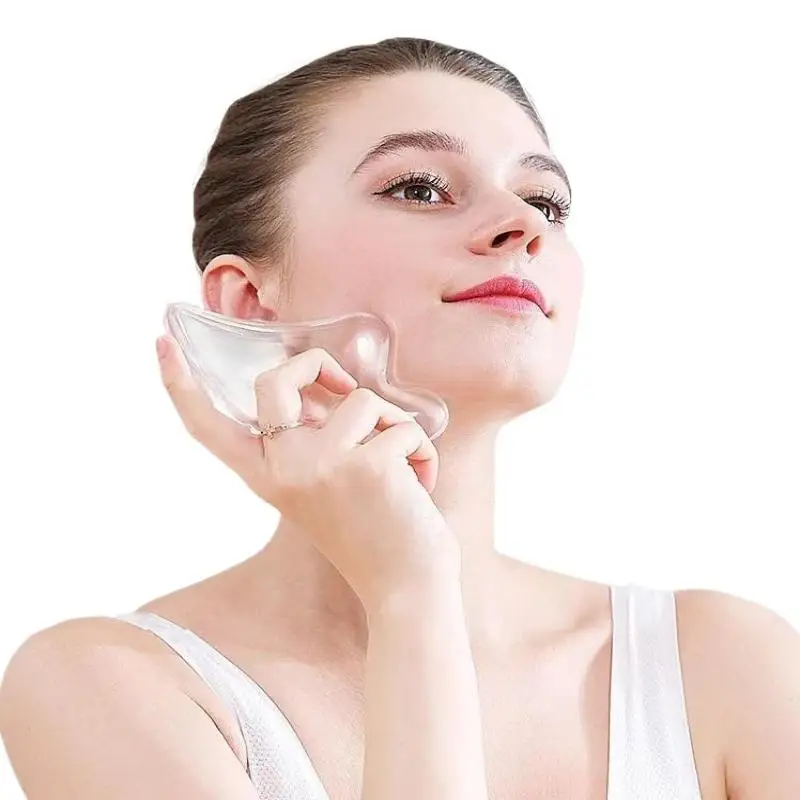 1 Stück transparentes Gua-Sha-Brett, Gua-Sha-Massage für Gesichtslifting, Gua-Sha-Schaber, Gesichtsmassagegerät aus Harz – Detail 13
